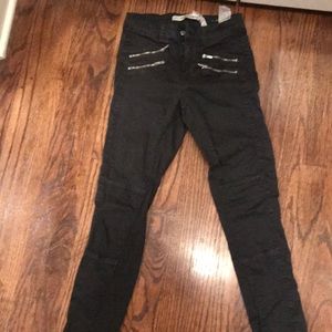 Charcoal straight leg pants